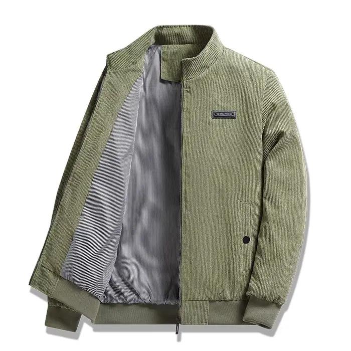 Veste d'automne en velours côtelé pour homme, manteau de travail décontracté, à la mode, rembourré e