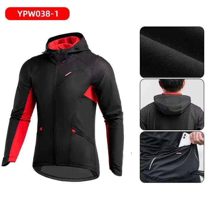 ROCKBROS hiver plus chaud vestes de vélo coupe-vent thermique polaire vélo hauts manteau hommes femm