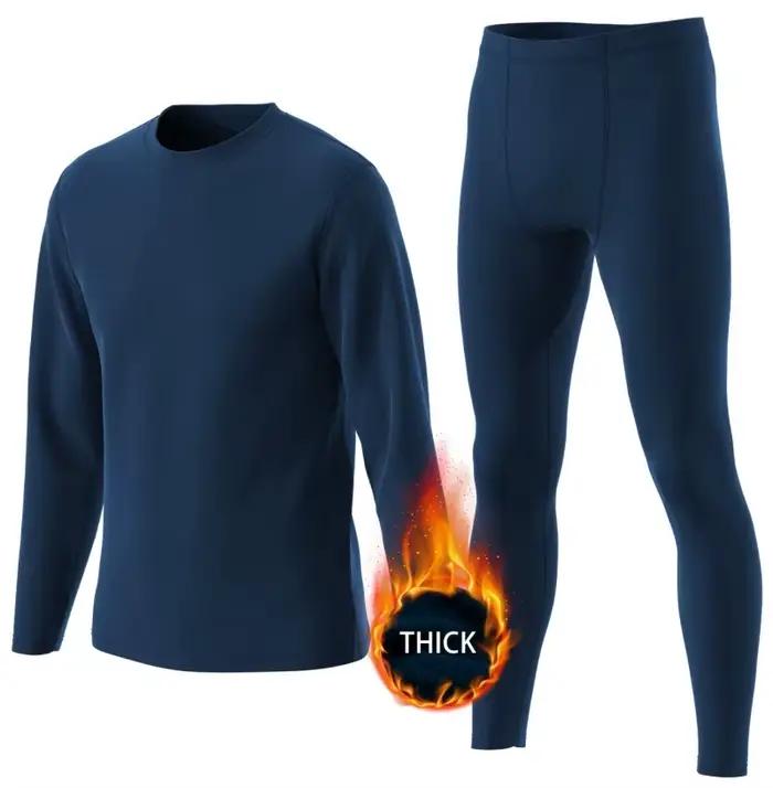 Ensemble de sous-vêtements thermiques pour hommes, 2 pièces, tenues pour hommes, survêtement en 5 co