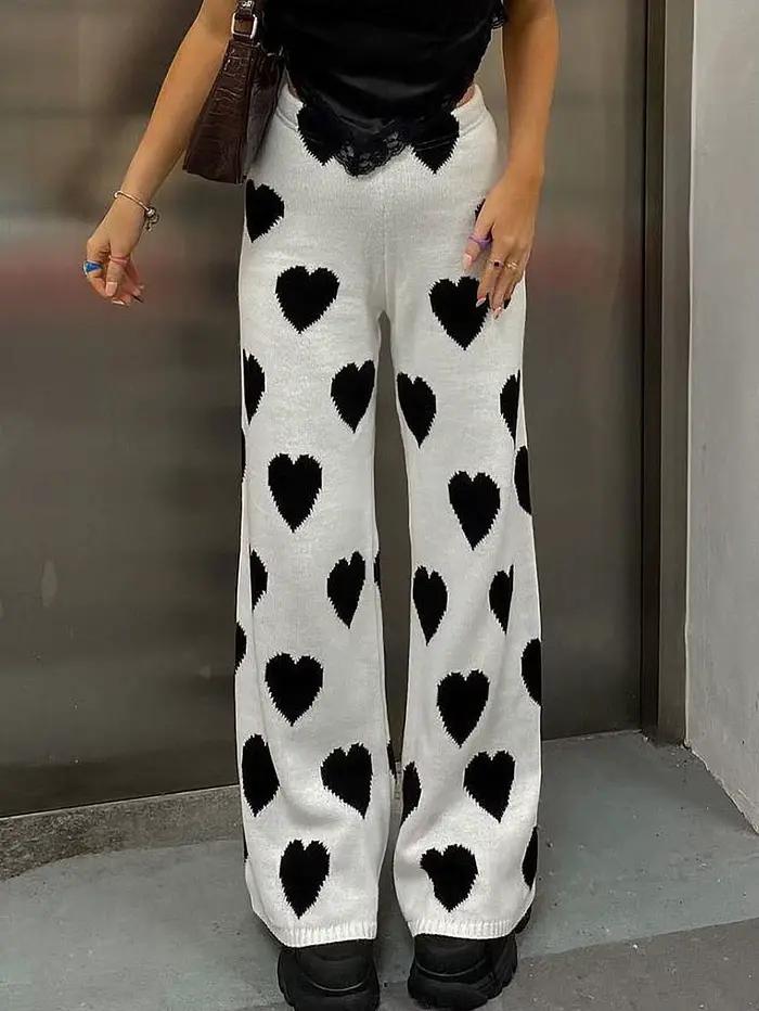 Pantalon de survêtement pour femme, pantalon de jogging pour femme, kintted, Coussins Pattarn Chill,