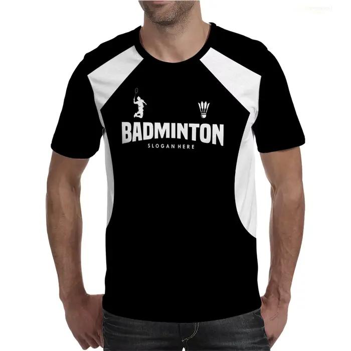 T-shirt de badminton à manches courtes pour hommes et femmes, maillot de sport à séchage rapide, t-s