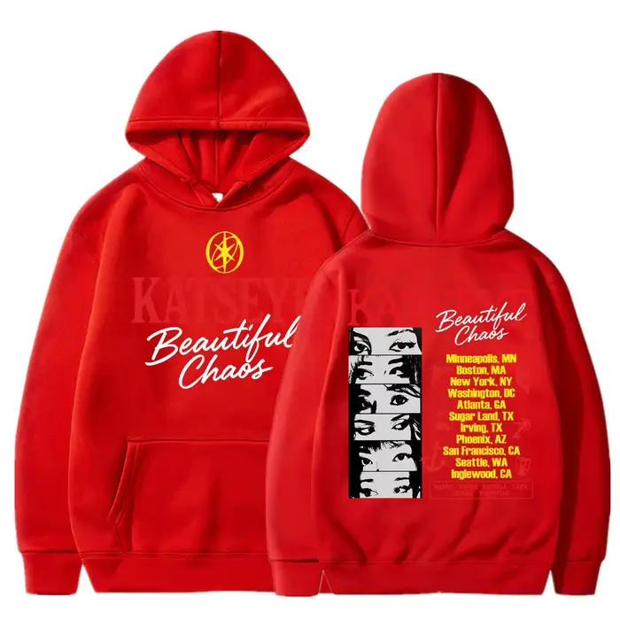 Kpop Katseye beau Album du Chaos sweat à capuche mode Hip Hop Vintage Harajuku hommes femmes pull po