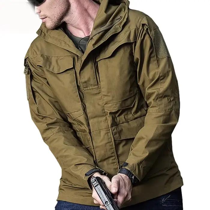 Veste imperméable coupe-vent pour homme, vêtements de randonnée, coupe-vent, hiver, automne, M65