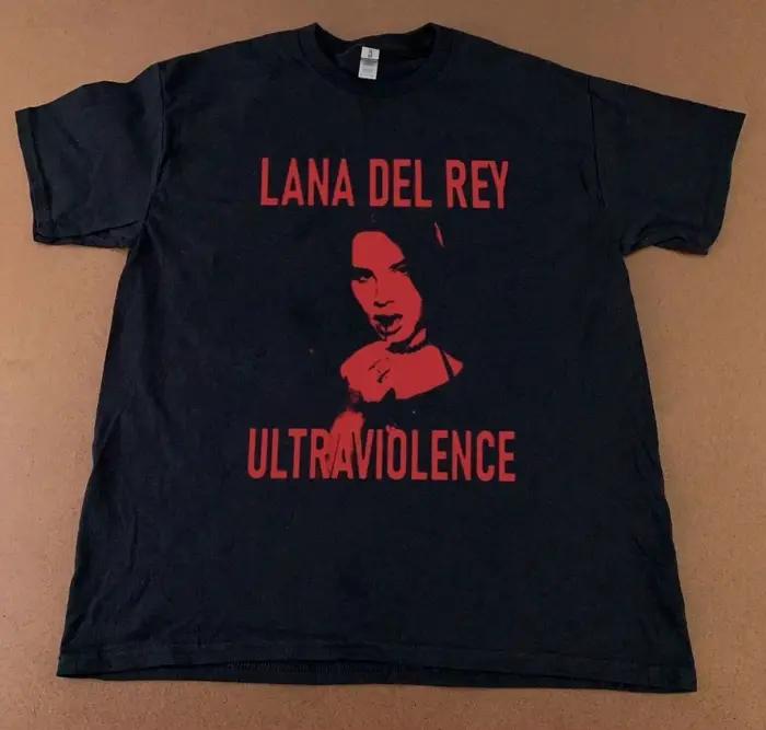 Lana Del Rey Album Retro Black Summer Nouveau T-shirt décontracté en coton unisexe à la mode