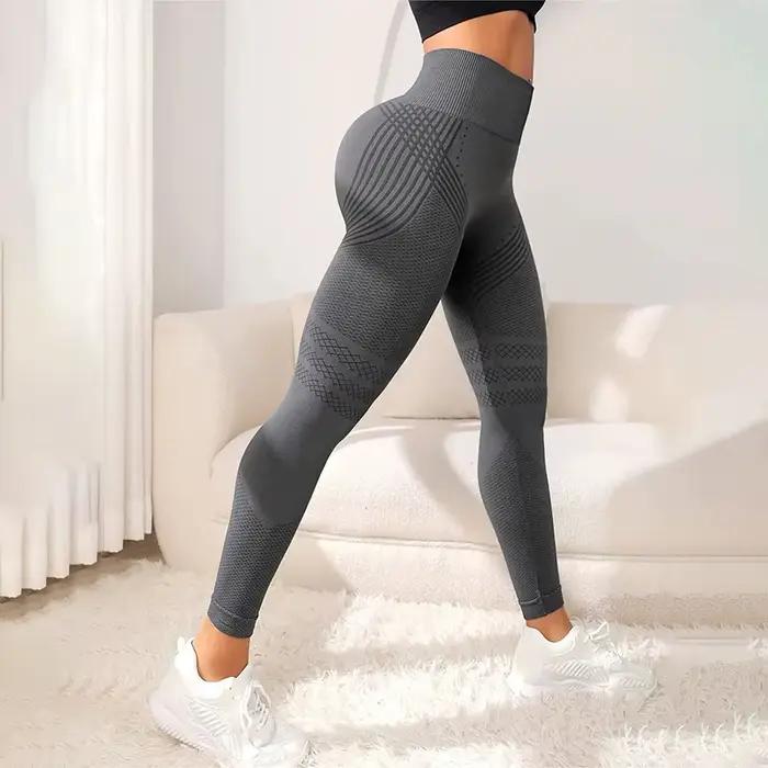 Leggings de Fitness pour femmes, taille haute, sans couture, vêtements de sport, respirant, pour ent
