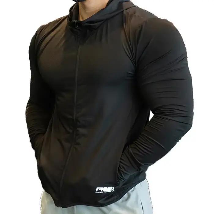 Ensemble de survêtement de fitness pour hommes : sweat à capuche de sport, pantalon de jogging, haut