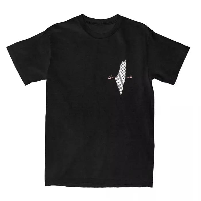 Keffiea Palestine écharpe t-shirt plage Palestine carte Vintage t-shirts coton Harajuku t-shirt pour