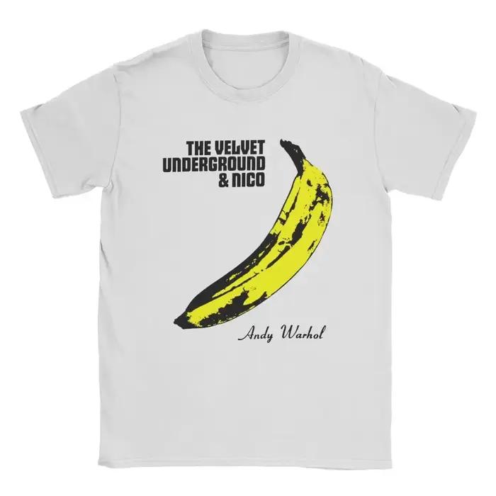 T-Shirt The Velvet Underground pour hommes, t-shirt drôle à col ras du cou, à manches courtes, avec 