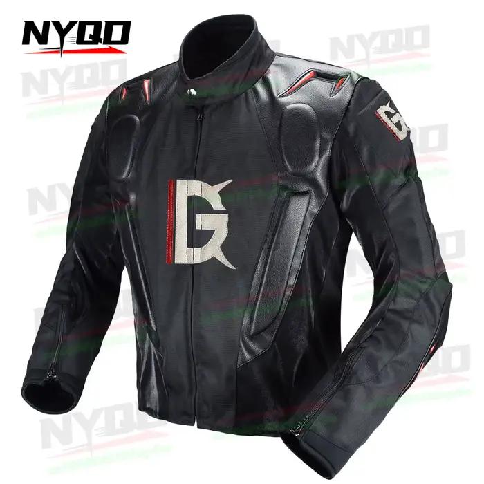 GHOST RACING hiver Moto veste en cuir Chaqueta Moto hommes imperméable Motocross veste Moto équitati