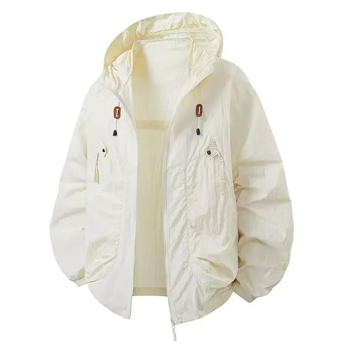 Veste de randonnée légère pour hommes, manteaux à capuche respirants pour l'extérieur, protection so