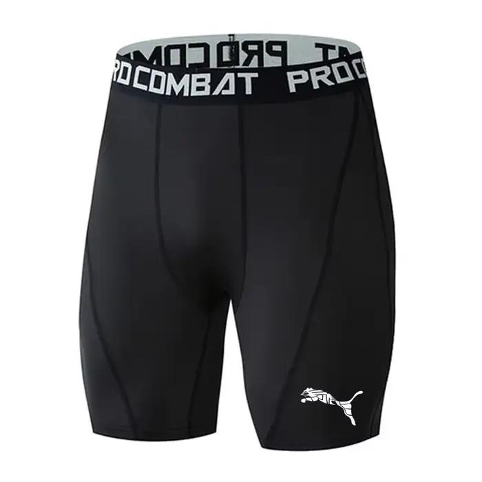 T-shirt de course à compression imprimé pour hommes, t-shirt de fitness à manches courtes, t-shirt d