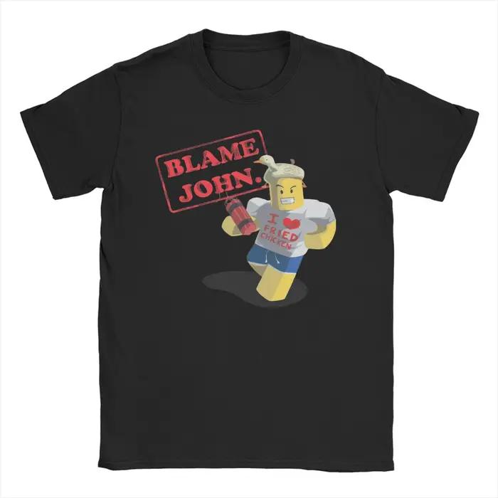 Shedletsky Blame John Forsaken Gaming T-Shirts Meme 100% coton pour hommes et femmes, T-Shirts à man