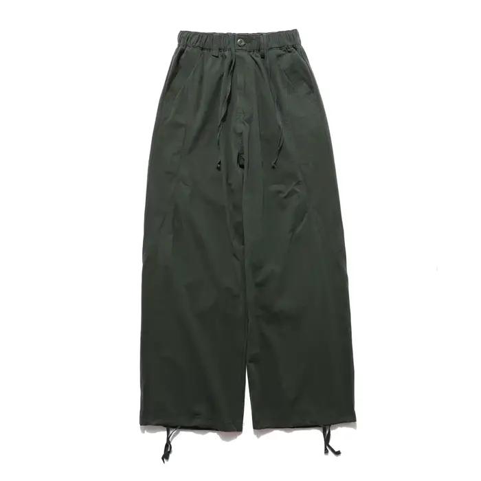 Couleur unie Cargo Joggers pantalon hommes épissé rétro Style Safari taille élastique jambe large Ba