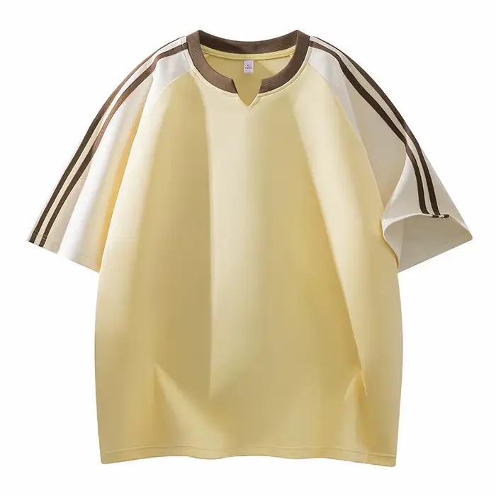 Nouveau T-shirt décontracté à manches courtes pour homme, style streetwear, coupe ample, tissu doux,
