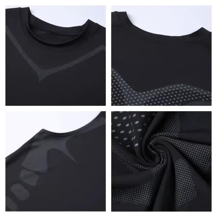 Débardeur de Compression pour hommes, chemise de gymnastique sans manches, impression à séchage rapi