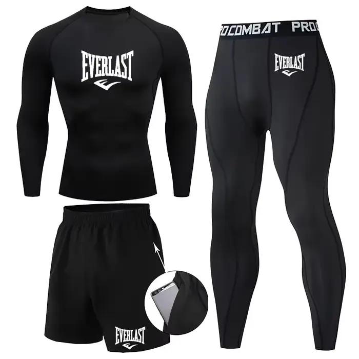 EVERLAST hommes T-shirt + Short 2 pièces ensemble loisirs souffle à manches courtes Sport Jogging gy