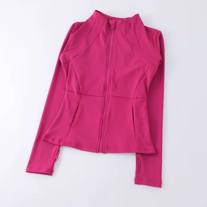 Vêtements de Yoga coupe-vent pour femmes, vêtements de sport, sweat-shirt à manches longues, vestes 