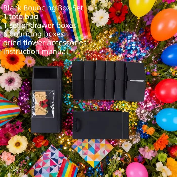 Coffret Cadeau Surprise, avec son design créatif pliable et rebondissant, adapté à divers types d'em