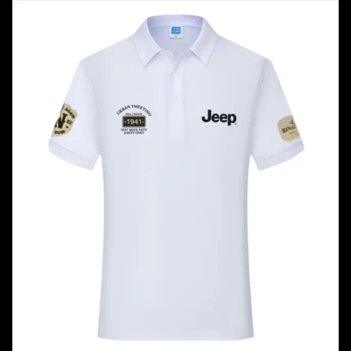 Nouveaux t-shirts et polos en coton de haute qualité Jeep 2026, chemises décontractées à manches cou