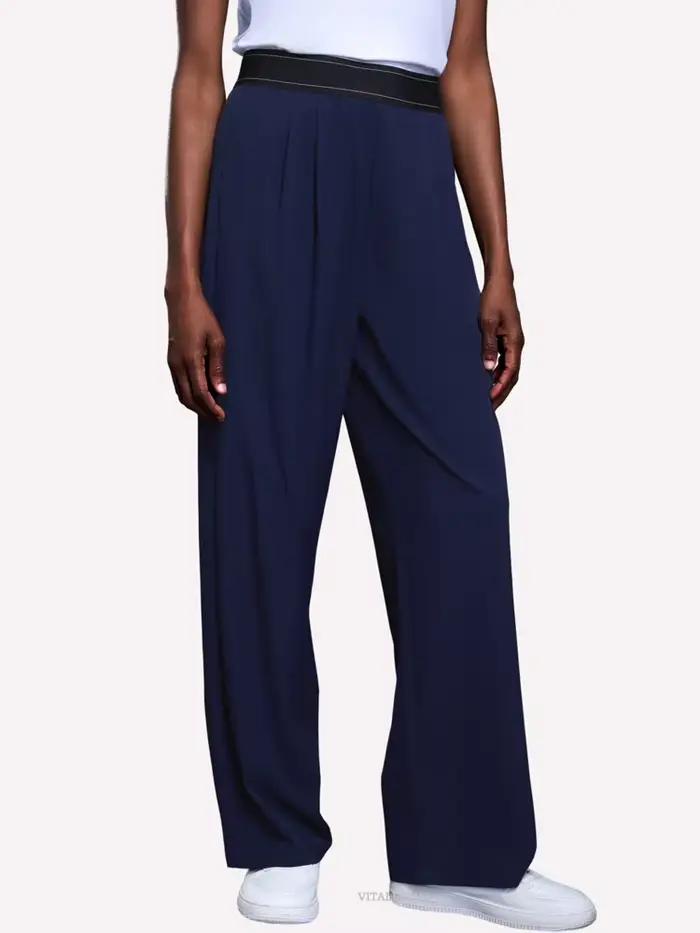 Pantalon de survêtement athlétique pour femme, coupe droite avec poches, séchage rapide, léger, pour