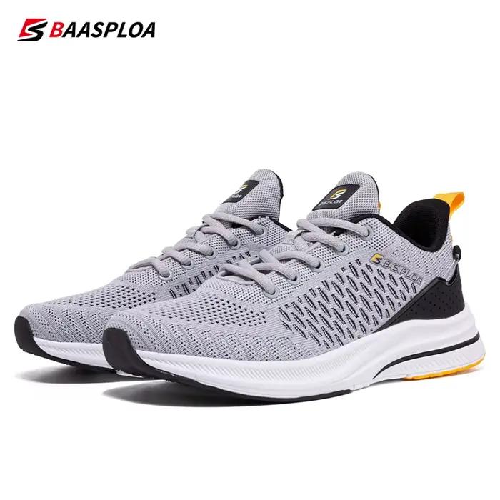 Baasploa chaussures de course pour hommes nouvelle mode léger maille respirant chaussures de marche 