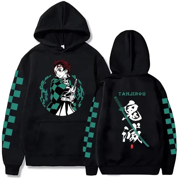 Nouveau sweat à capuche imprimé Demon Slayer 2026 pour hommes et femmes, hauts de sport Harajuku Y2K