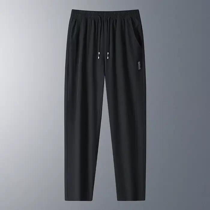 Pantalon de course taille européenne, respirant, rafraîchissant, fin, doux, ample, décontracté, séch