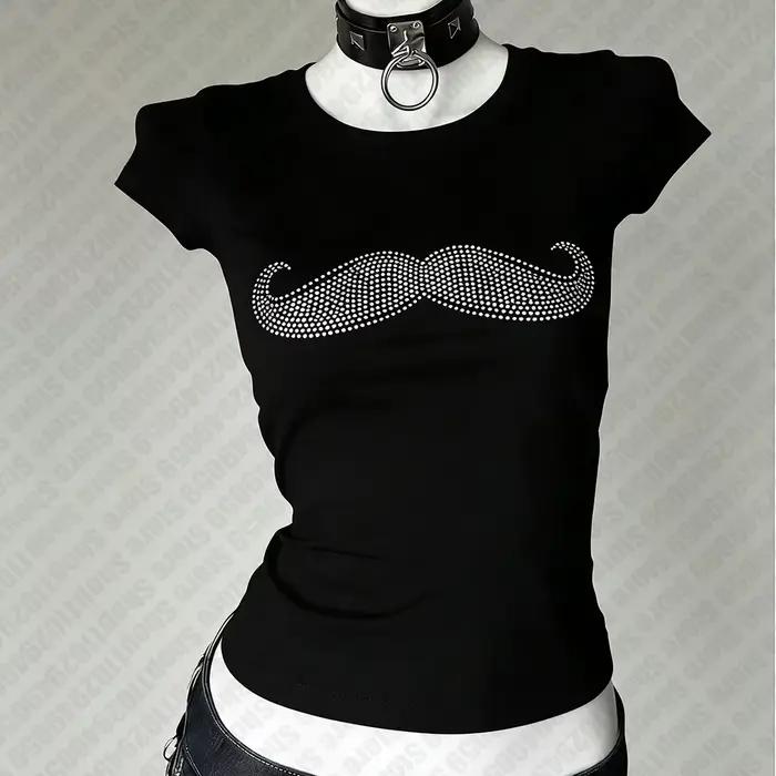 T-shirts Y2K Trashy pour femmes, style Baby Tee, Kpop, Kawaii, années 90, Vintage Goth
