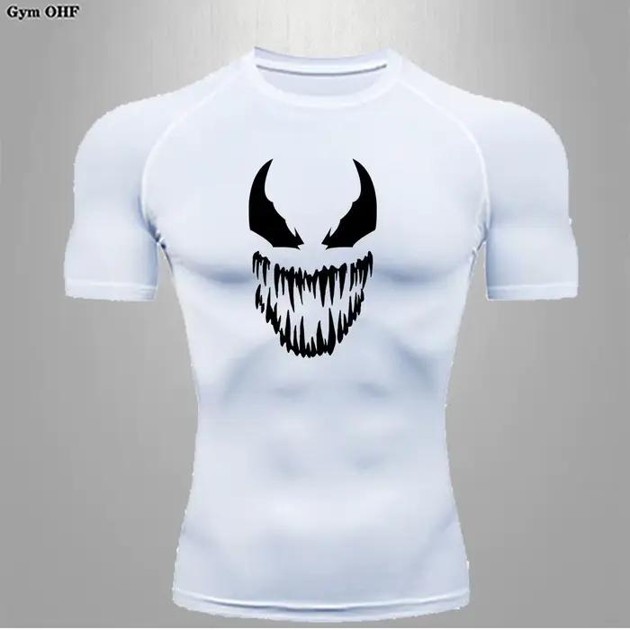 T-shirt de compression de course pour homme, fitness, marathon, jogging, vêtements d'entraînement, p
