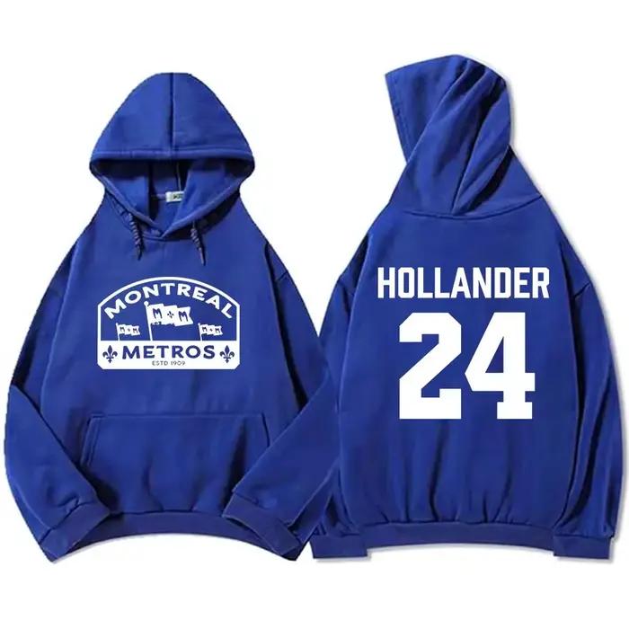 Shane Hollander 24 Llya Rozanov 81 Scott Hunter 21 sweat-shirt chauffé rénovation TV sweats à capuch