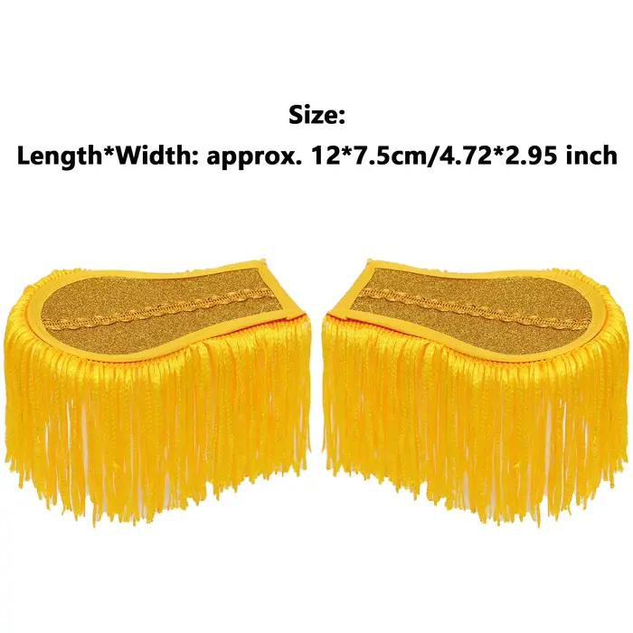 Épaulettes à franges avec pompons pour vestes, pardessus militaires, insigne de planche à broche, un