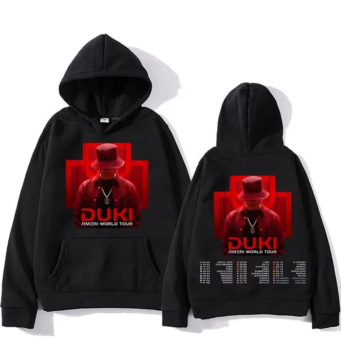 Duki Ameri World Tour sweats à capuche automne hiver nouveau deux côtés vêtements gothique tendances
