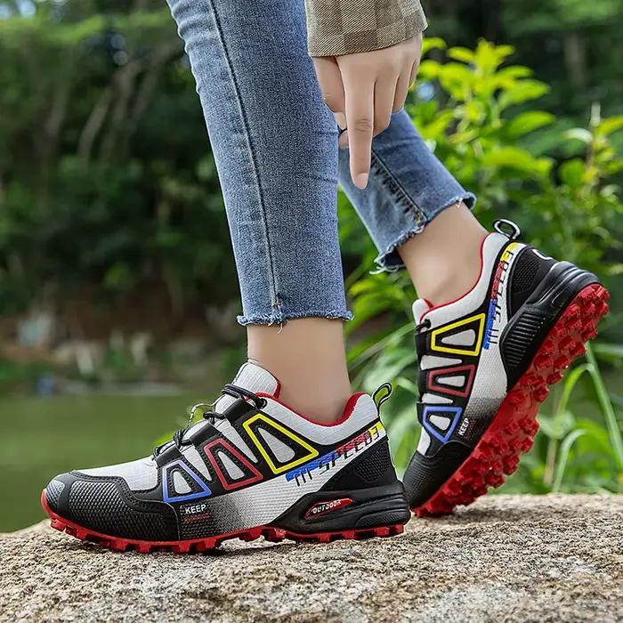 Chaussures de randonnée pour hommes chaussures de randonnée à lacets en plein air chaussures de cycl