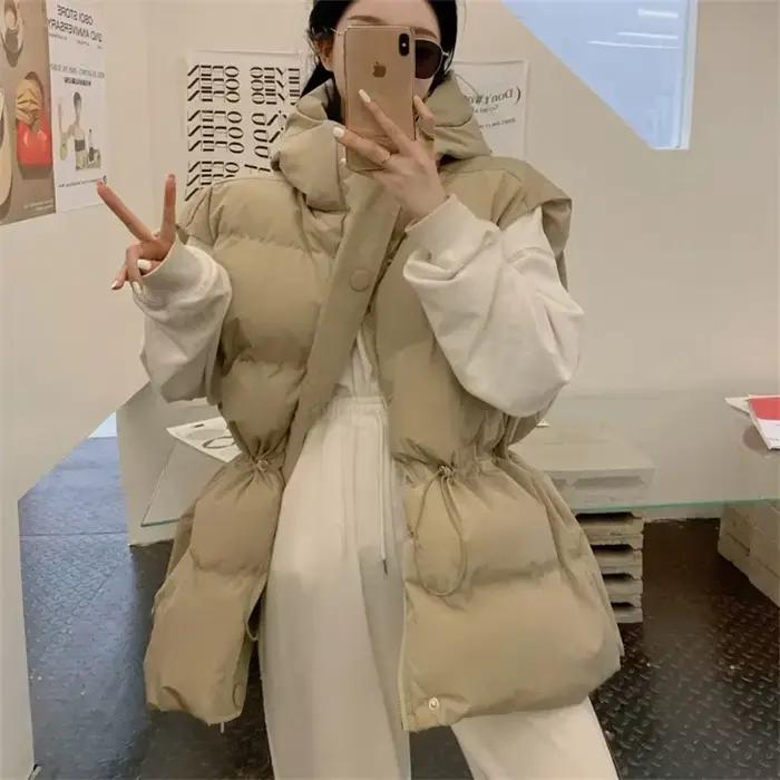 Veste à Capuche en Duvet de Canard Blanc pour Femme, Parka Coupe-Vent, Légère, Chaude, Nouvelle Coll
