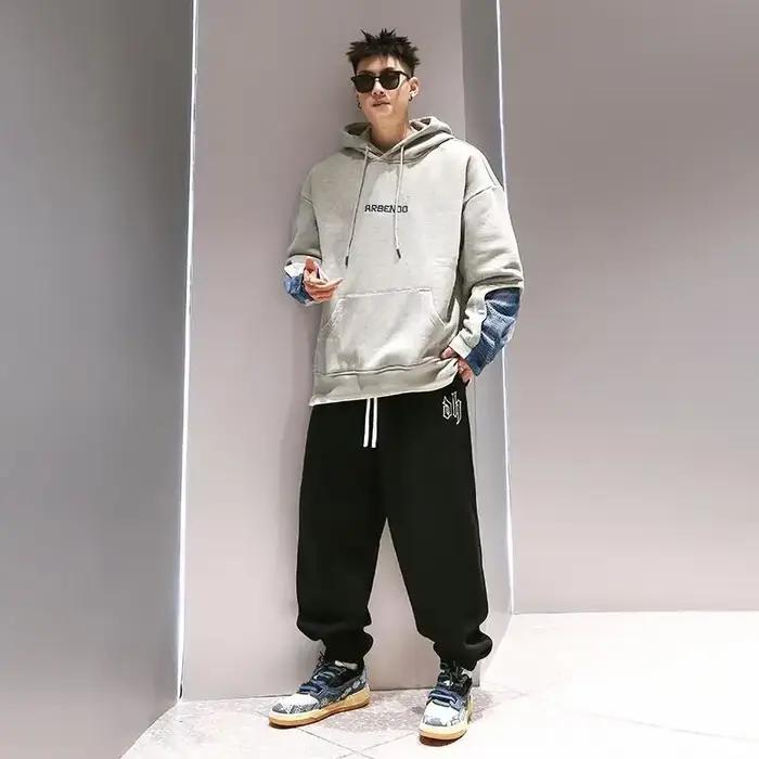 PVD-Sweat à Capuche en Coton Imprimé pour Homme, Streetwear Vintage, Nouveauté, 1 Pièce, Y2k