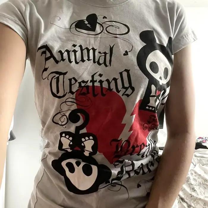 T-shirt graphique gothique japonais pour femmes, vêtements Y2K Kitty, vêtements Kpop des années 2000