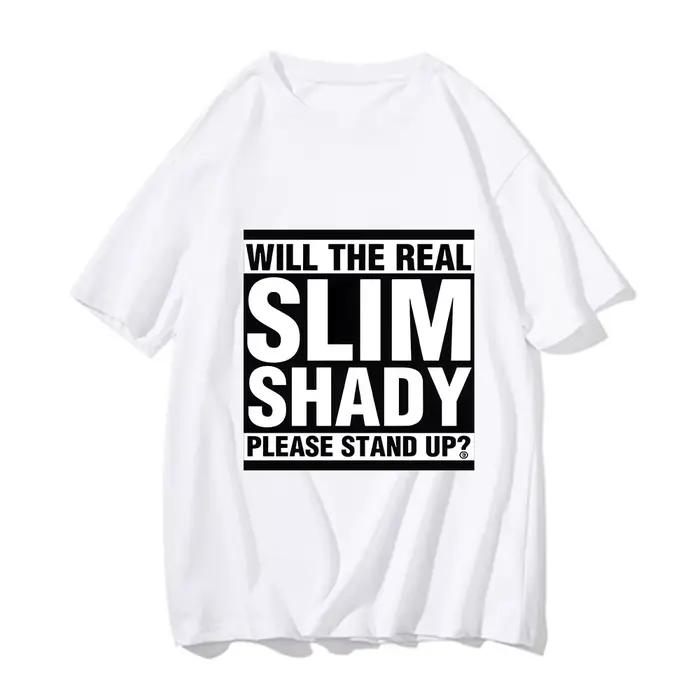 Eminem Merch-T-Shirt pour Homme, Vêtement Esthétique, Concevez Votre Propre Graphique, Unisexe, Créa