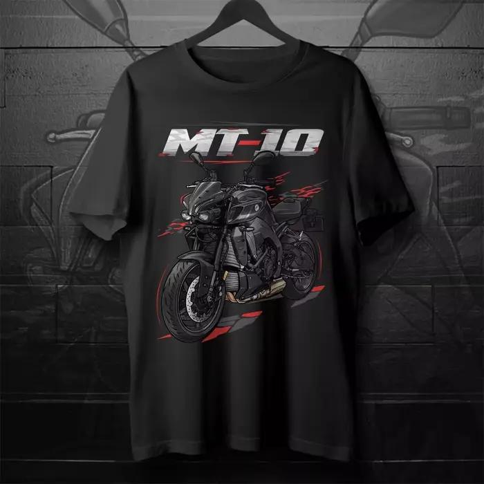 T-shirt d'été décontracté pour homme MT-10 2022-2025, T-shirt de moto graphique à manches courtes po