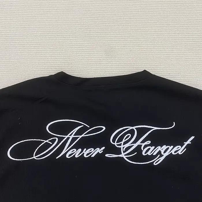 T-Shirt à manches longues imprimé américain rétro foncé Y2K, tenue gothique de rue tendance, haut po