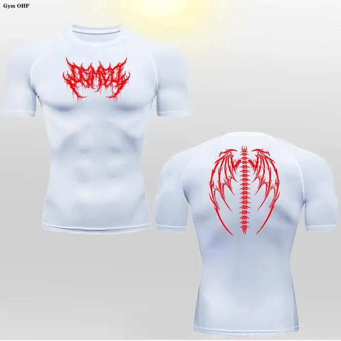 Anime été hommes respirant t-shirt Sports de plein air basket-ball vêtements gymnase Fitness tapis r