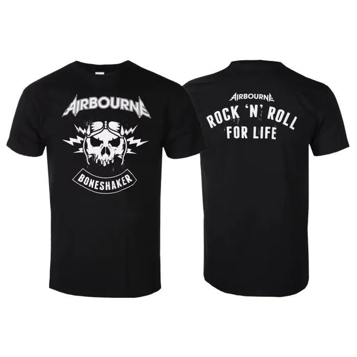 T-shirt unisexe Airbourne Boneshaker Rock Band, t-shirt graphique Heavy Metal Punk pour hommes et fe