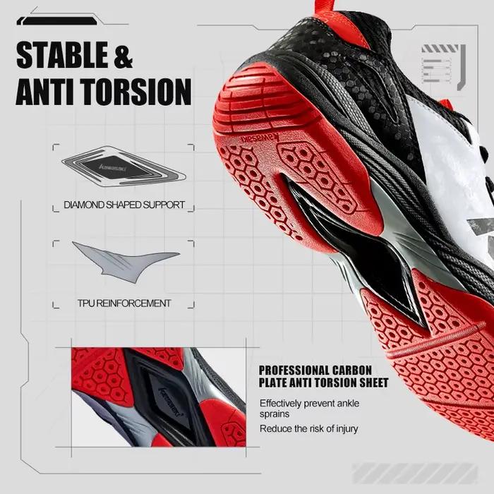 Kawasaki flambant neuf chaussures de Badminton hommes Tennis Anti-twish conception respirant chaussu
