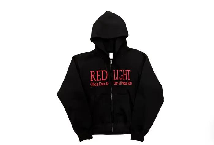 2026 Drain Gang SadBoys Bladee sweat à capuche zippé lumière rouge WY1497