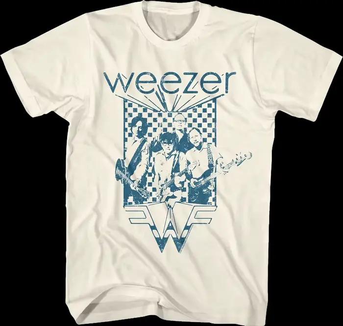 T-shirt en coton vintage Weezer Band 2026 pour hommes et femmes, tee-shirt hip-hop tendance à manche