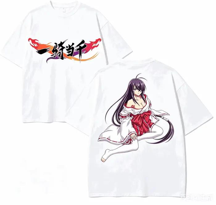 T-shirt Ikki Tousen pour amoureux de l'anime, en coton Harajuku, nouveau modèle, mode High Street, u