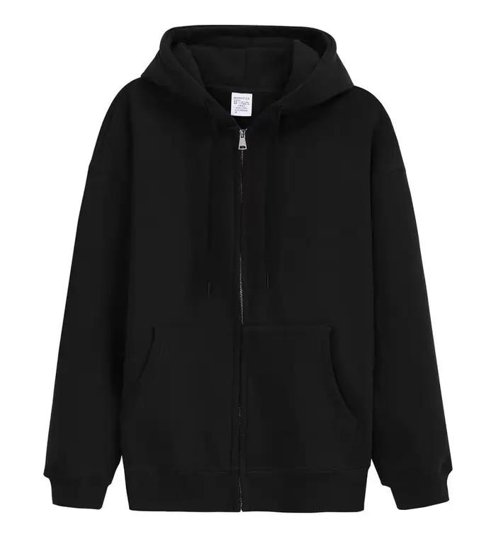 600GSM 95% coton bricolage LOGO personnalisé solide rétro surdimensionné à capuche unisexe hiver cha