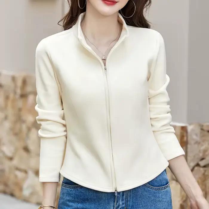 Manteaux courts en polaire pour femmes, automne hiver, chaud, décontracté, extérieur, doux, randonné