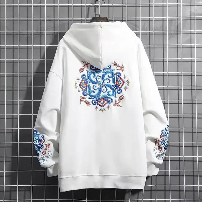 Sweats à capuche brodés pour hommes, sweat-shirt punk pour hommes, vêtements hip hop graphiques, est