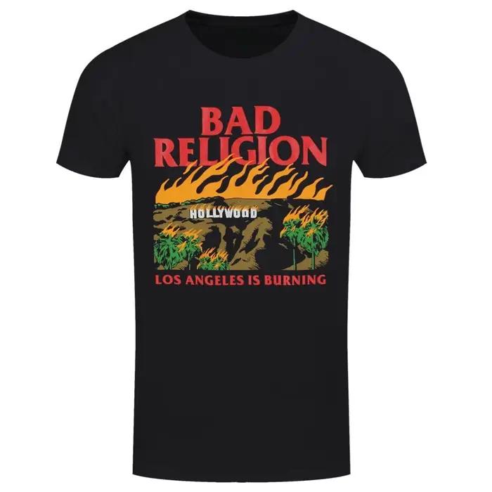 T-shirt en coton avec motif Bad Religion, unisexe, manches courtes, été, marque de mode, tee-shirt d