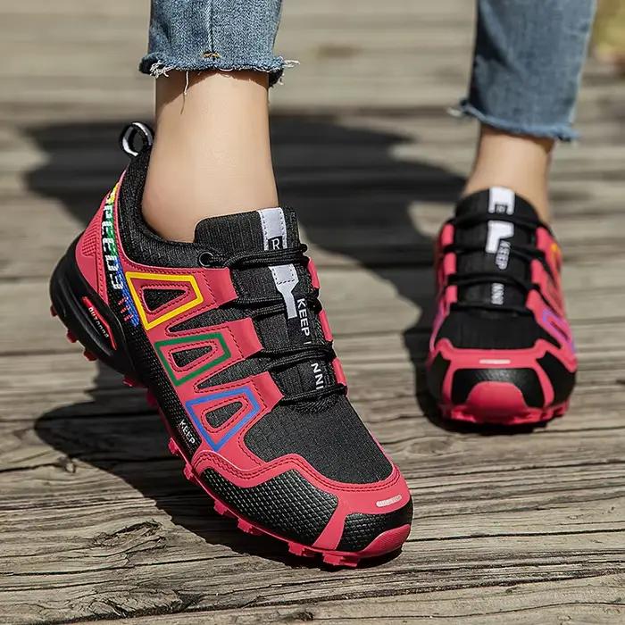 Chaussures de randonnée pour hommes chaussures de randonnée à lacets en plein air chaussures de cycl